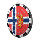 Dartboard, Spielbrett, norwegische Flagge Dartscheibe (Vorderseite rechts)