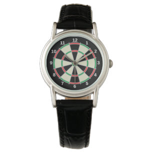 Dartboard-Stier-Augen-Uhr Armbanduhr