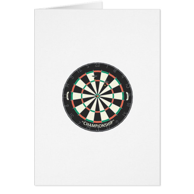 Dartboard u. Pfeile: Modell 3D: (Vorne)