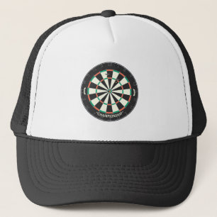 Dartboard u. Pfeile: Modell 3D: Truckerkappe
