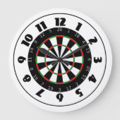 Dartboard-Uhr Große Wanduhr (Vorderseite)