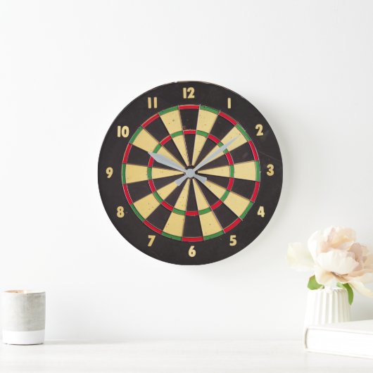 Dartboard-Uhr Große Wanduhr (Zuhause)