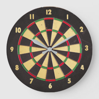 Dartboard-Uhr Große Wanduhr