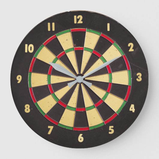 Dartboard-Uhr Große Wanduhr (Vorderseite)