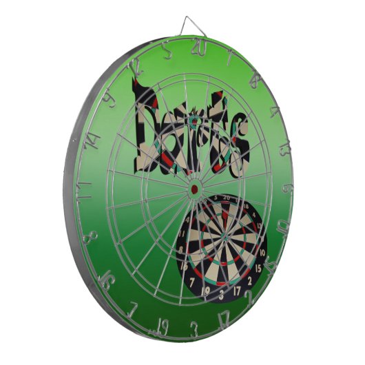 Dartboard und Dartboard Dartscheibe (Vorderseite Links)