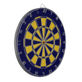 Dartboard und Dartboard des Navy Blue and Gold Tea Dartscheibe (Vorderseite Links)