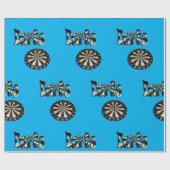 Dartboard und Dartboard Geschenkpapier (Flach)