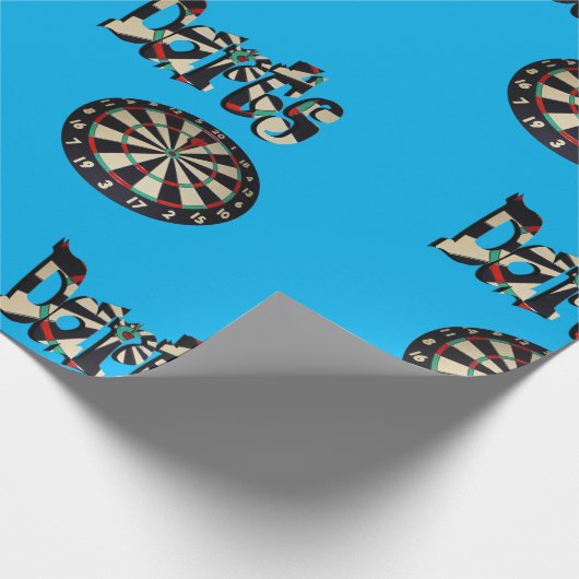 Dartboard und Dartboard Geschenkpapier (Ecke)