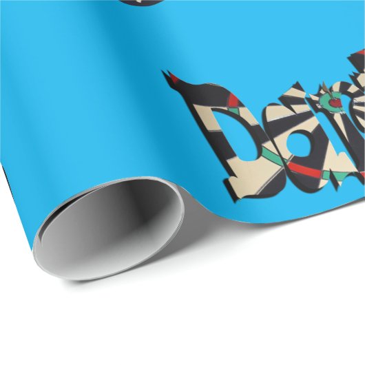 Dartboard und Dartboard Geschenkpapier (Rolleneckpunkt)