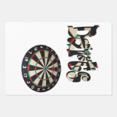 Dartboard und Dartboard Geschenkpapier Set (Vorderseite 2)