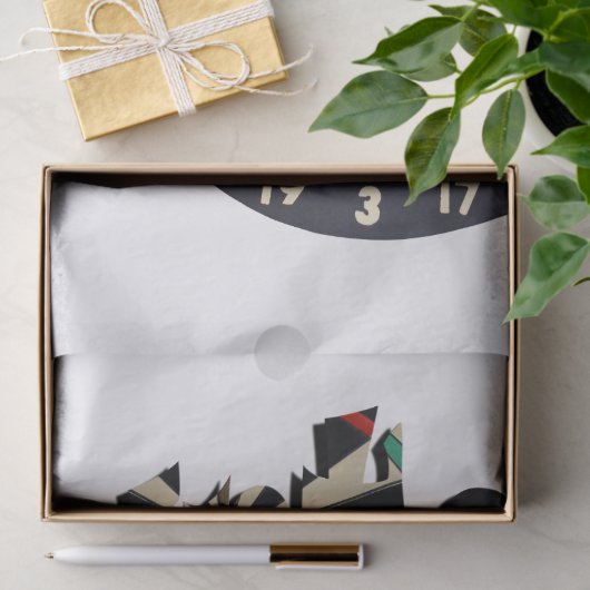 Dartboard und Dartboard Seidenpapier (Geschenk)