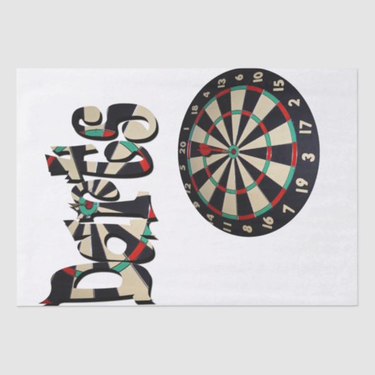 Dartboard und Dartboard Seidenpapier (Vorderseite)