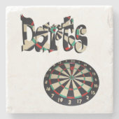 Dartboard und Dartboard Steinuntersetzer (Vorderseite)