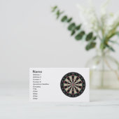 Dartboard Visitenkarte (Stehend Vorderseite)