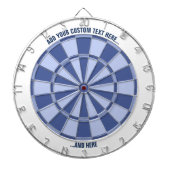 Dartboard von Pastell-Blues mit benutzerdefinierte Dartscheibe (vorne)