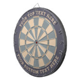 Dartboard von Pastell Grays mit benutzerdefinierte Dartscheibe (Vorderseite rechts)