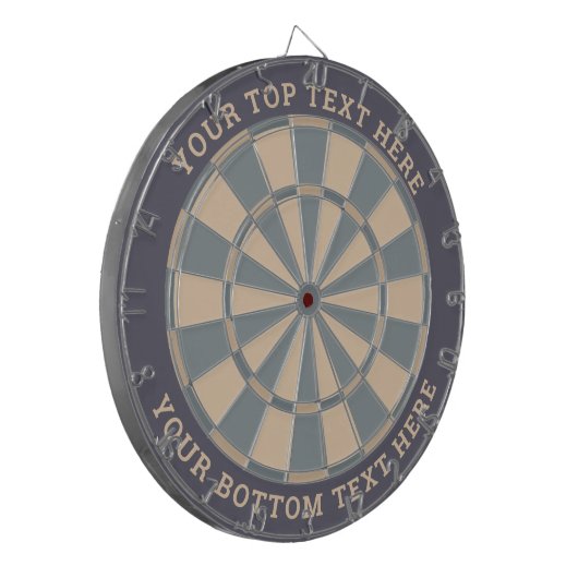 Dartboard von Pastell Grays mit benutzerdefinierte Dartscheibe (Vorderseite Links)