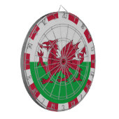 Dartboard & Wales (Welsh Flag Dartboard & Wales Da Dartscheibe (Vorderseite Links)