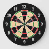 Dartboard Wall Clock. Große Wanduhr (Vorderseite)