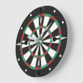 Dartboard Wall Clock Große Wanduhr (Winkel)