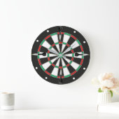 Dartboard Wall Clock Große Wanduhr (Zuhause)