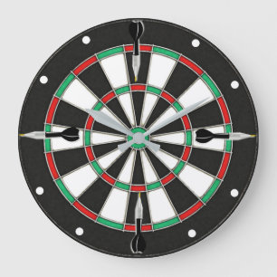 Dartboard Wall Clock Große Wanduhr