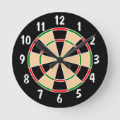 Dartboard Wall Clock. Runde Wanduhr (Vorderseite)