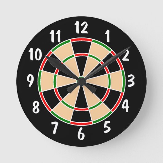 Dartboard Wall Clock. Runde Wanduhr (Vorderseite)