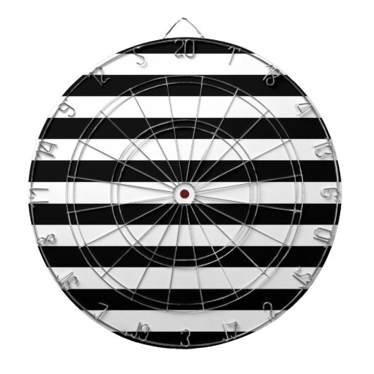 Dartboard White & Black Strip Dartscheibe (vorne)
