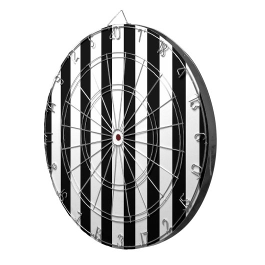 Dartboard White & Black Strip Dartscheibe (Vorderseite rechts)