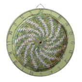 Dartboard - White Spiral on Green Dartscheibe (vorne)