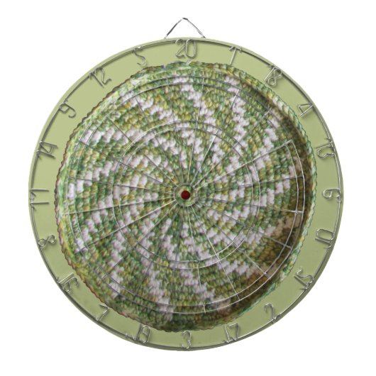 Dartboard - White Spiral on Green Dartscheibe (vorne)