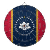 Dartboard with Flag of Mississippi State, USA Dartscheibe (vorne)