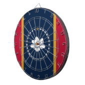 Dartboard with Flag of Mississippi State, USA Dartscheibe (Vorderseite rechts)