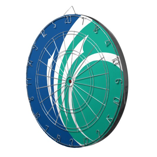 Dartboard with Flag of Ottawa, Canada Dartscheibe (Vorderseite rechts)