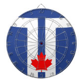 Dartboard with Flag of Toronto, Canada Dartscheibe (vorne)