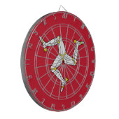 Dartboard with Isle of Man Flag, UK Dartscheibe (Vorderseite Links)