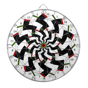 Dartboard Zickzack-Design  Dartscheibe