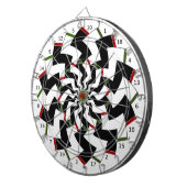 Dartboard Zickzack-Design Dartscheibe (Vorderseite rechts)