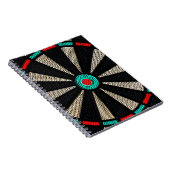 Dartboardentwurf Notizblock (Rechte Seite)