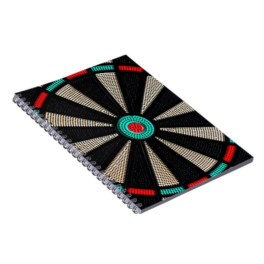 Dartboardentwurf Notizblock (Rechte Seite)
