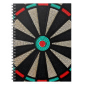 Dartboardentwurf Notizblock (Vorderseite)