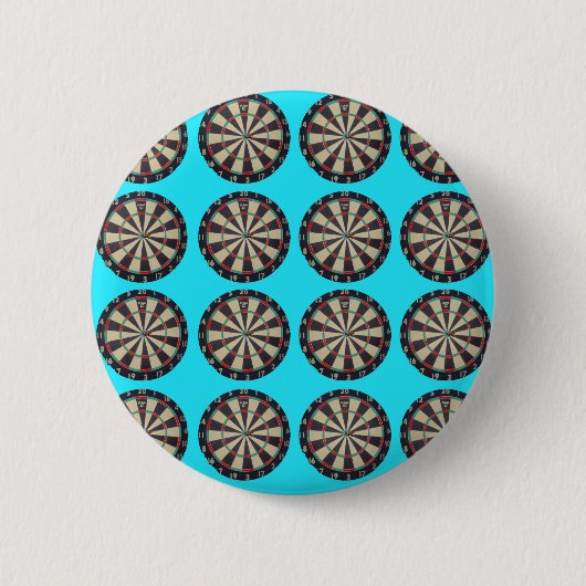 Dartboards auf Aqua Blue, Button (Vorderseite)