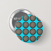 Dartboards auf Aqua Blue, Button (Vorne & Hinten)