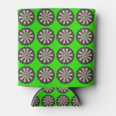 Dartboards auf Kalkgrün, Dosenkühler (Vorderseite)