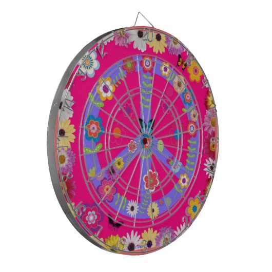 DARTBOARDS - RETRO - PARTY - SPIELE DARTSCHEIBE (Vorderseite Links)