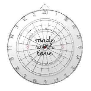 Dartbord Made with Liebe" Premium Dartboard Dartscheibe