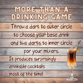 Dartender, Random Cocktail Dartboard Dartscheibe