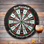 Dartender, Random Cocktail Dartboard Dartscheibe<br><div class="desc">Random Cocktail Generator Dartboard mit Standardfarben und zwei benutzerdefinierten Textbereichen. Nicht nur ein Getränkespiel. Werfen Sie einen Dart in den äußeren Kreis,  um Ihr Basisgetränk und zwei Darts in den inneren Kreis für Ihre Mixer zu wählen. Nehmen Sie Kontakt mit mir auf mit Ihren persönlichen Farbenauswahl oder Getränken.</div>