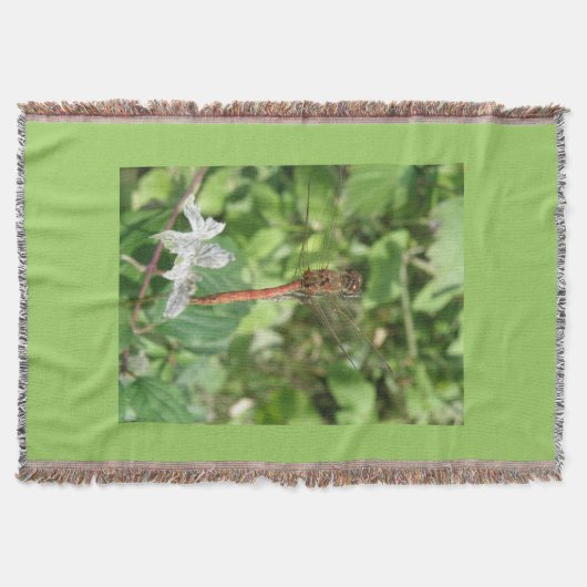 Darter Dragonfly Throw Blanket Decke (Vorderseite)